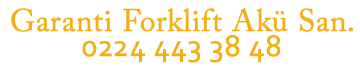Bursa Traksiyoner Forklift Akü 0224 443 38 48